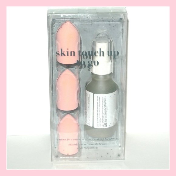 Anthropologie Rose Face Setting Mist Makeup Blender set - Picture 2 of 7